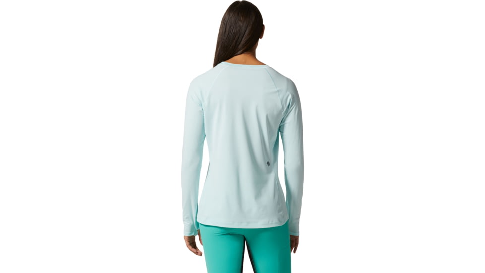 Mountain Hardwear Stretch Long Sleeve Crew Top - Womens, Pale Ice, Extra Small, 1942561428-XS