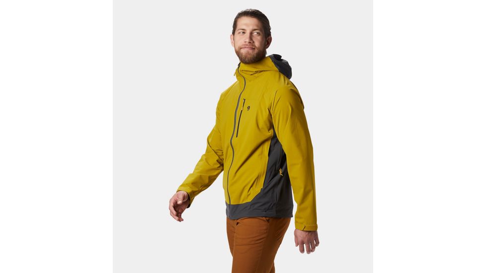 Mountain Hardwear Stretch Ozonic Jacket - Men's, Extra Large, Dark Citron, 1765071358-XL