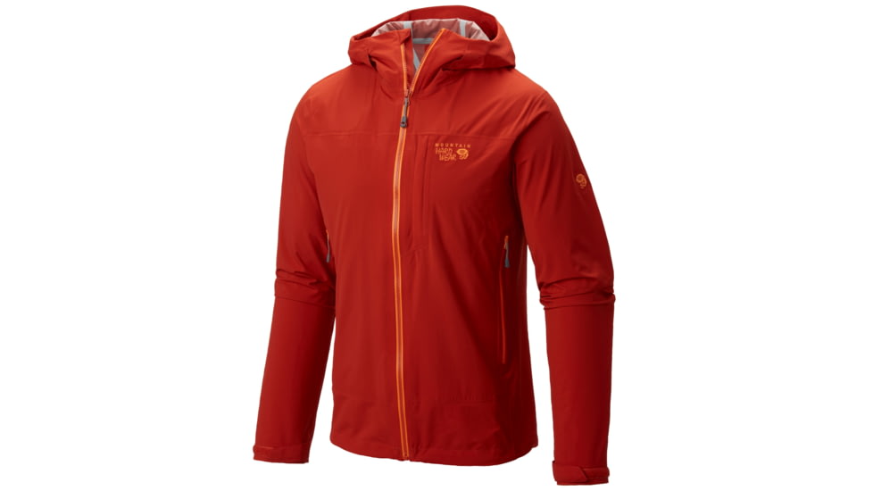 Mountain Hardwear Stretch Ozonic Jacket - Men's, Large, Flame, 1584001632-L