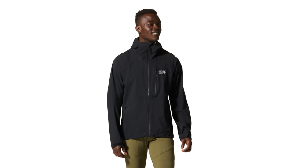 Mountain Hardwear Stretch Ozonic Jacket - Men's, Medium, Black, 1985741010-Black-M