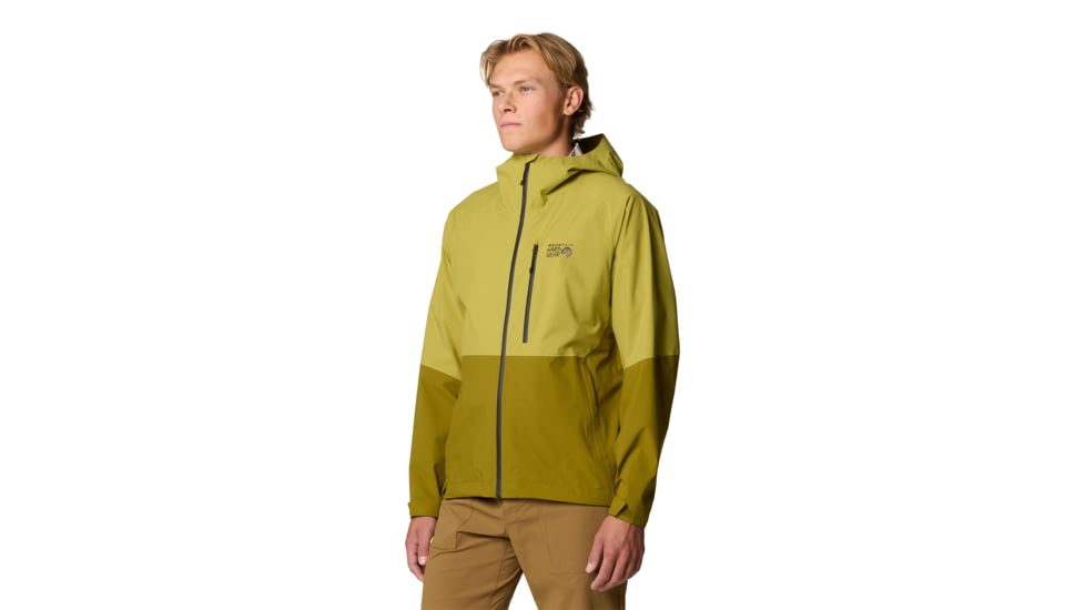 Mountain Hardwear Stretch Ozonic Jacket - Mens, Vetiver, Moon Moss, L, 190423054503