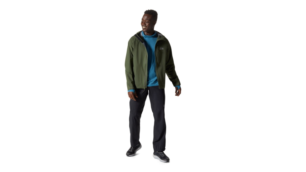Mountain Hardwear Stretch Ozonic Pant - Mens, Black, Large, Long, 1985751010-Black-L-L