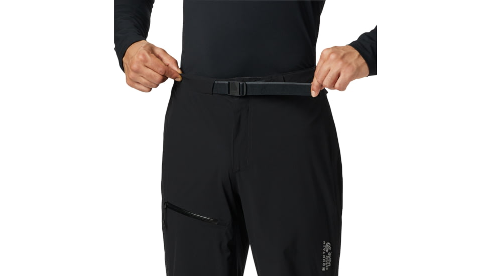 Mountain Hardwear Stretch Ozonic Pant - Mens, Black, Small, Short, OM6621090-S-S