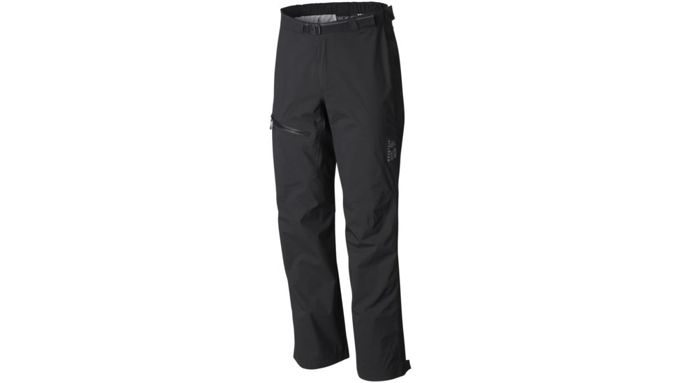 Mountain Hardwear Stretch Plasmic Pant - Men's-Black-Long Inseam-Medium