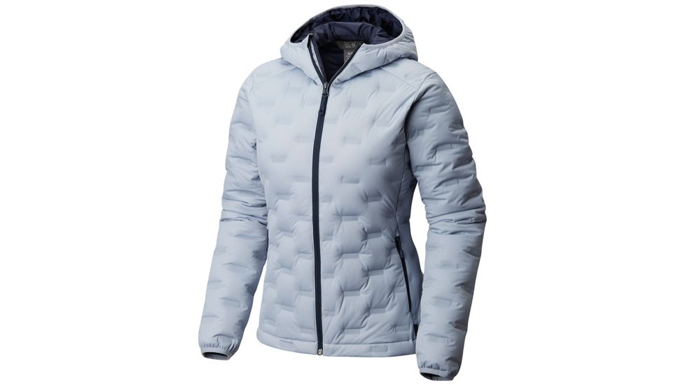 Mountain Hardwear StretchDown DS Hooded Jacket, Arctic Blue, M, 1732251449-M
