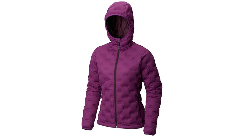 Mountain Hardwear StretchDown DS Hooded Jacket, Cosmos Purple, L, 1732251502-L