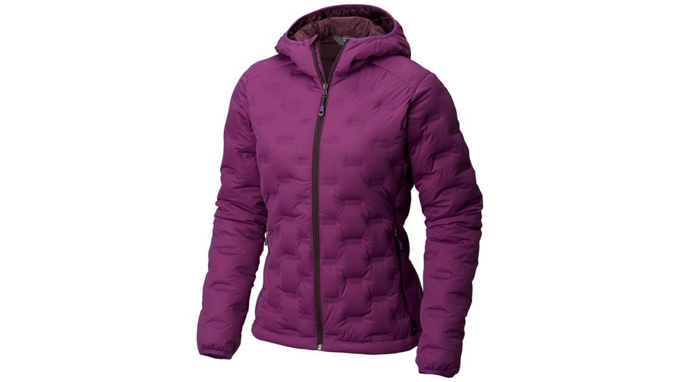 Mountain Hardwear StretchDown DS Hooded Jacket, Cosmos Purple, L, 1732251502-L