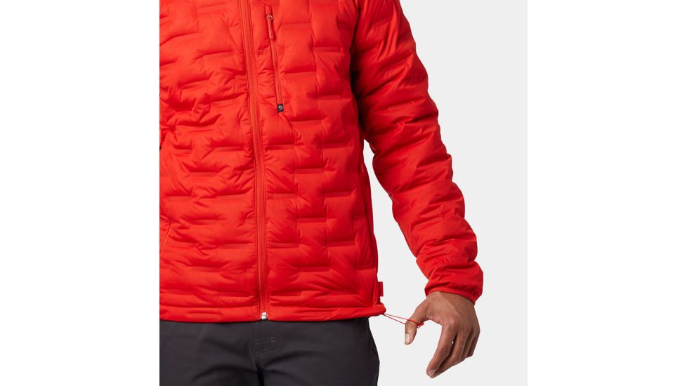 Mountain Hardwear StretchDown DS Hooded Jacket, Fiery Red, L, 1732001636-L