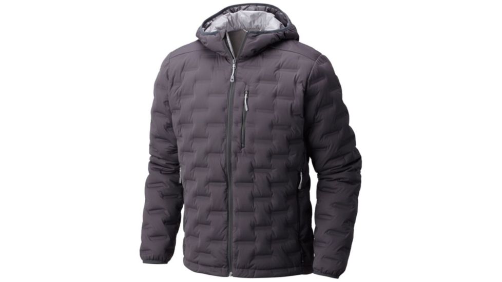 Mountain Hardwear StretchDown DS Hooded Jacket - Men's, Shark, XXL 1732001011-XXL