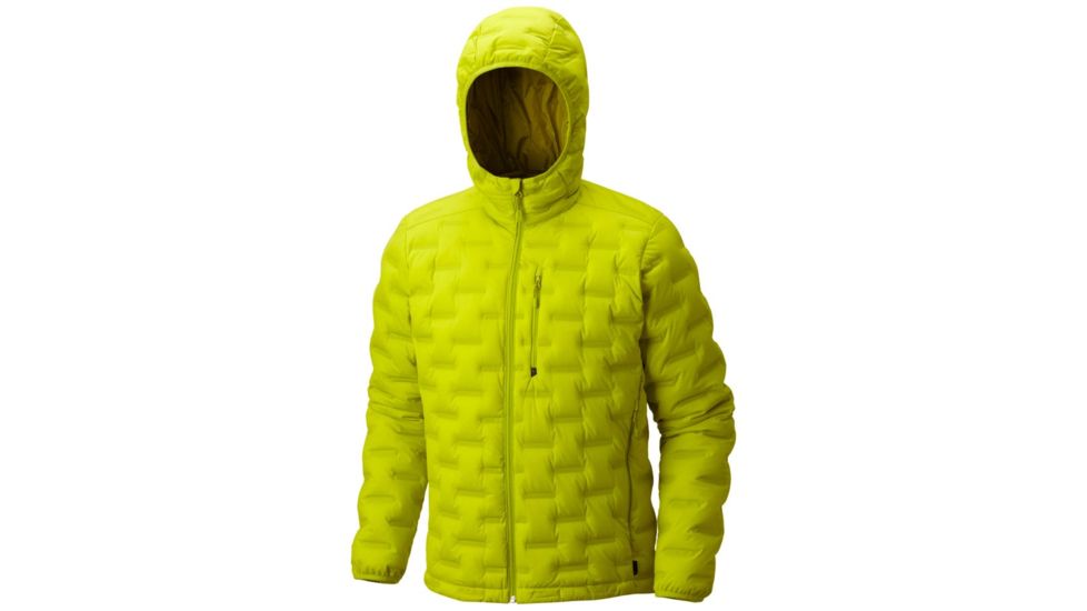 Mountain Hardwear StretchDown DS Hooded Jacket - Men's, Fresh Bud, XL 1732001364-XL