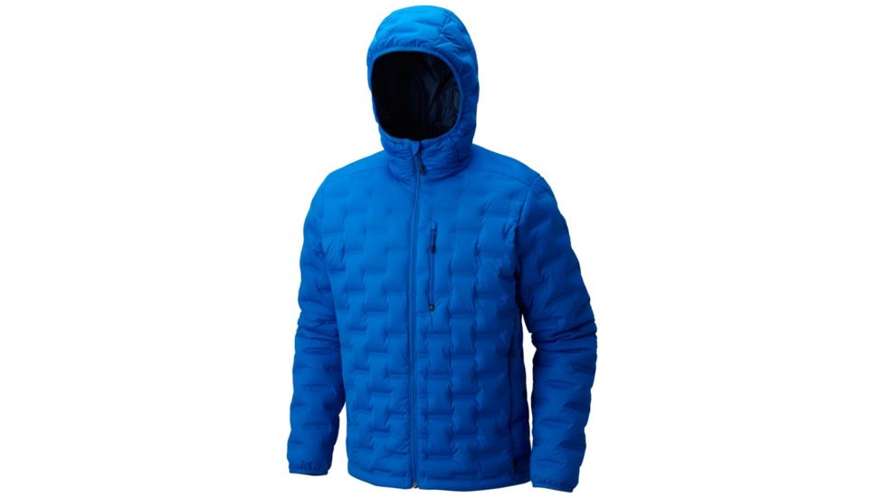 Mountain Hardwear StretchDown DS Hooded Jacket - Men's, Altitude Blue, XXL 1732001438-XXL