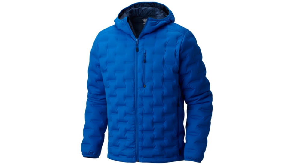 Mountain Hardwear StretchDown DS Hooded Jacket - Men's, Altitude Blue, XXL 1732001438-XXL