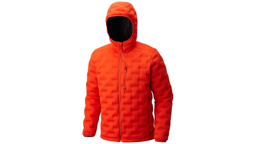 Mountain Hardwear StretchDown DS Hooded Jacket - Men's, State Orange, M 1732001842-M