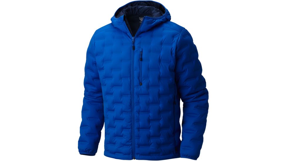 Mountain Hardwear StretchDown DS Hooded Jacket - Men's-Altitude Blue-Small