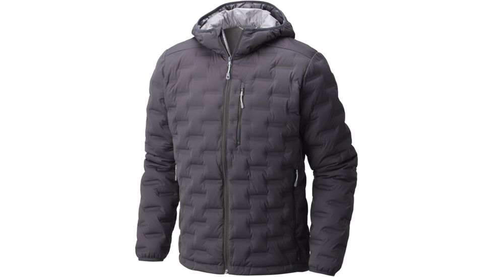 Mountain Hardwear StretchDown DS Hooded Jacket - Men's-Shark-Small