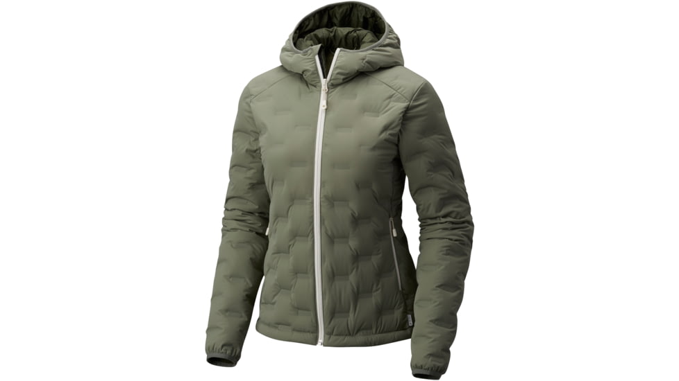 Mountain Hardwear StretchDown DS Hooded Jacket - Women's-Green Fade-Medium