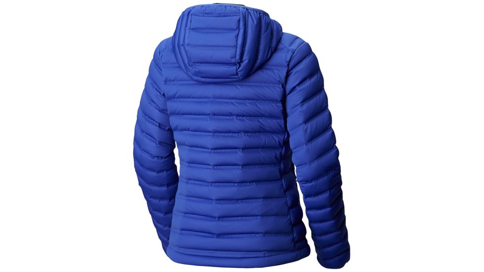 Mountain Hardwear StretchDown Hooded Jacket, Blue Print, XS, 1756301516-XS