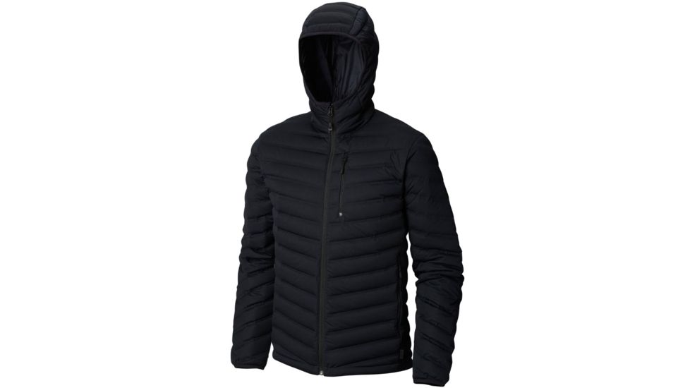 Mountain Hardwear Stretchdown Hooded Jacket - Men's, Black, Extra Large, 1855761010-XL