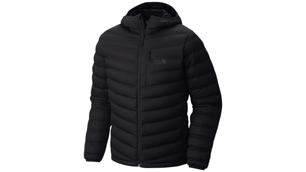 Mountain Hardwear StretchDown Hooded Jacket - Men's, Black, Large