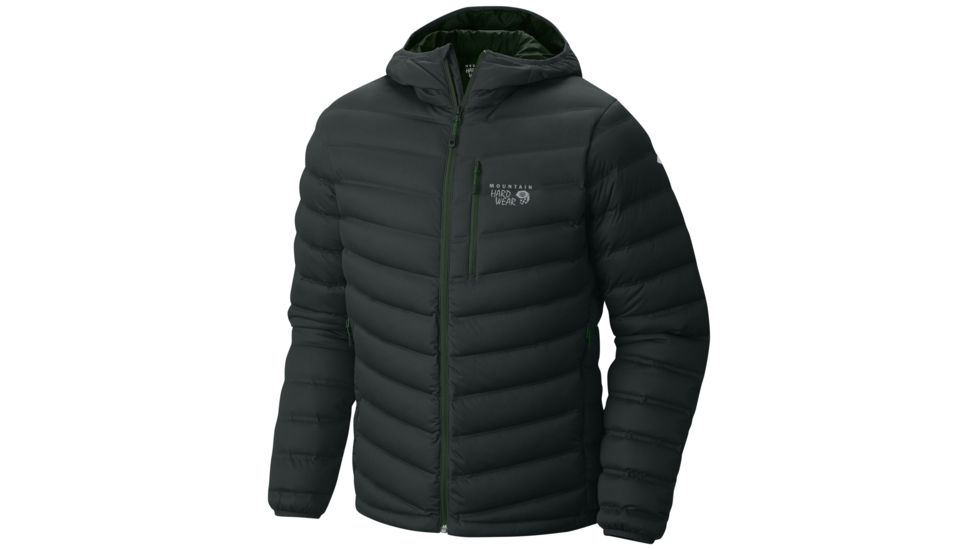 Mountain Hardwear StretchDown Hooded Jacket - Men's, Dark Forest, Medium