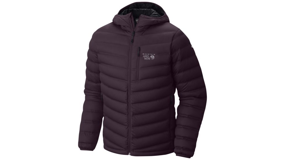 Mountain Hardwear StretchDown Hooded Jacket - Men's, Eggplant, Large