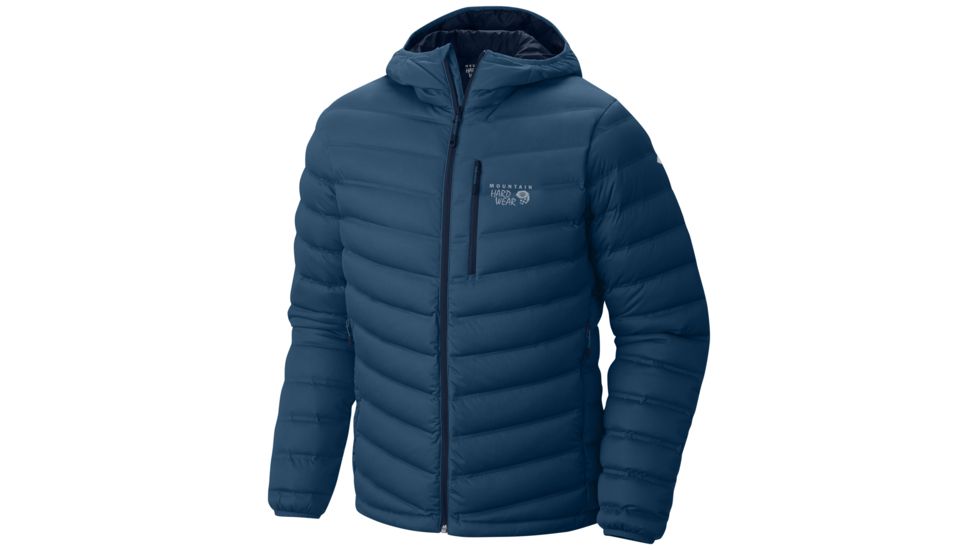 Mountain Hardwear StretchDown Hooded Jacket - Men's, Phoenix Blue, Extra Large