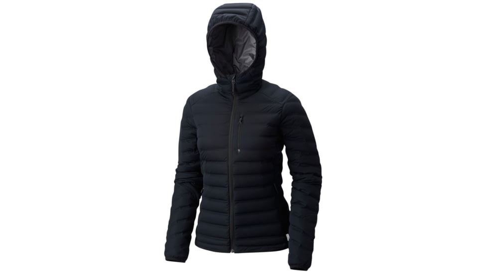 Mountain Hardwear StretchDown Hooded Jacket - Women's, Black, XL 1756301010-XL