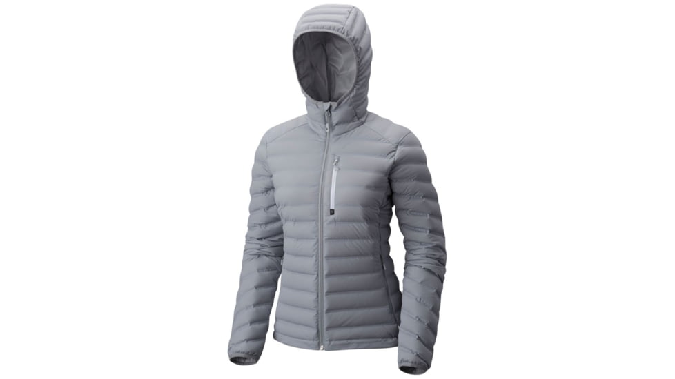 Mountain Hardwear StretchDown Hooded Jacket - Women's, Steam, XL 1756301088-XL