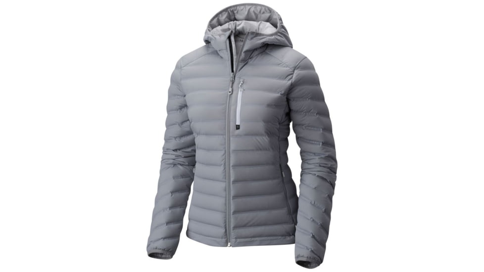 Mountain Hardwear StretchDown Hooded Jacket - Women's, Steam, XL 1756301088-XL