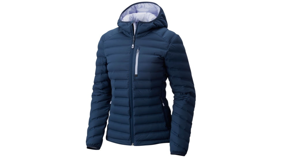 Mountain Hardwear StretchDown Hooded Jacket - Women's, Zinc, XS 1756301492-XS