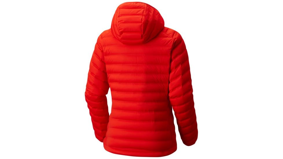 Mountain Hardwear StretchDown Hooded Jacket - Women's, Fiery Red, XS 1756301636-XS