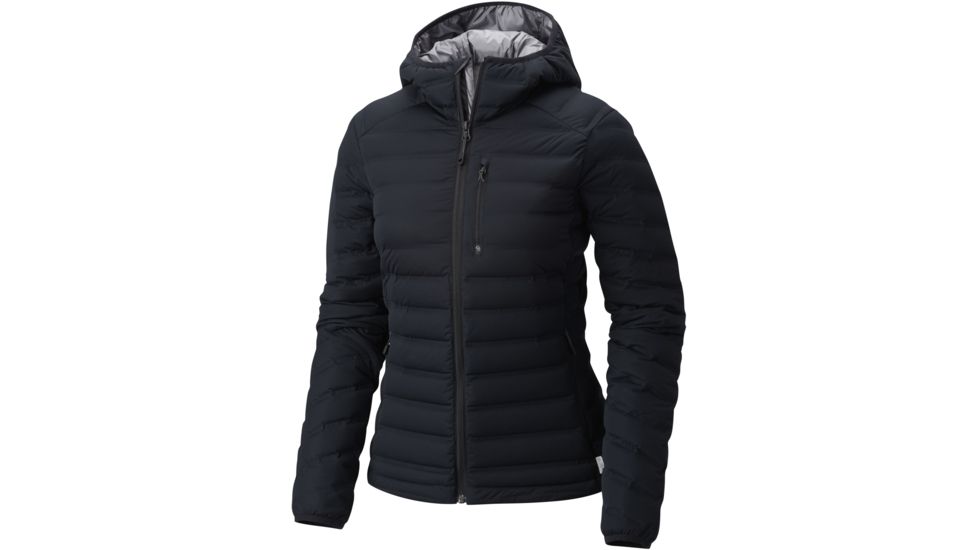 Mountain Hardwear StretchDown Hooded Jacket - Women's-Black-Small