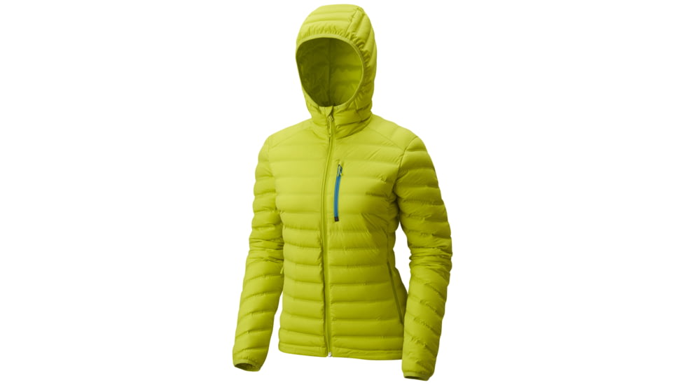 Mountain Hardwear StretchDown Hooded Jacket - Women's, Fresh Bud, XS, 1756301364-XS