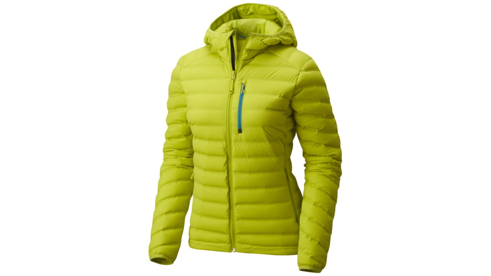 Mountain Hardwear StretchDown Hooded Jacket - Women's, Fresh Bud, XS, 1756301364-XS