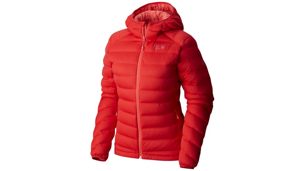 Mountain Hardwear StretchDown Hooded Jacket - Women's-Scarlet Red-X-Small