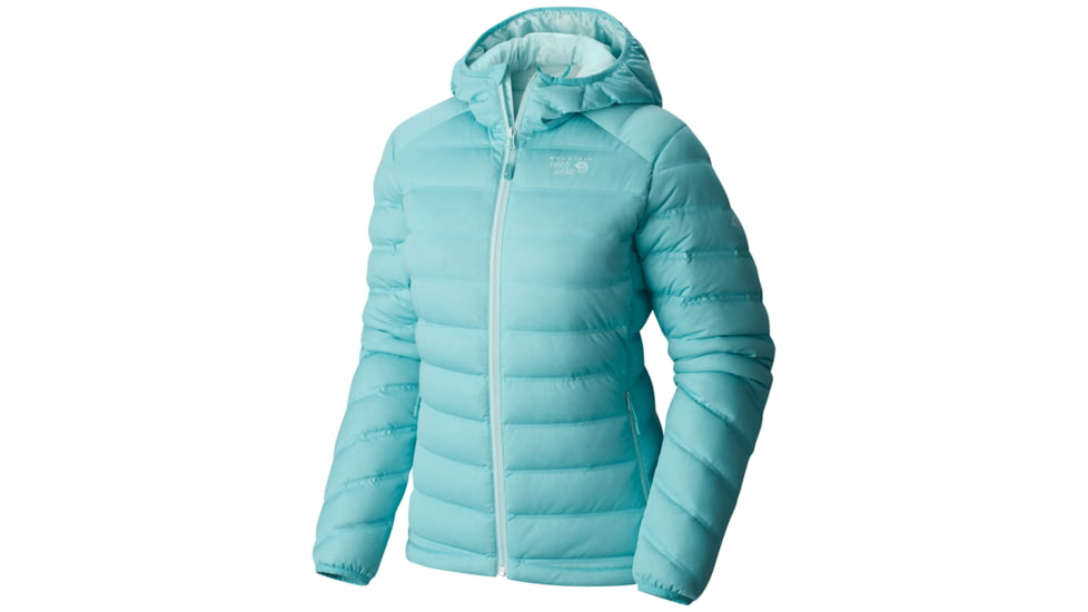 Mountain Hardwear StretchDown Hooded Jacket - Women's, Spruce Blue, Extra Small