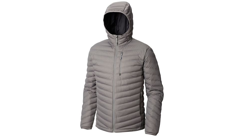 Mountain Hardwear Stretchdown Hooded Outdoor Jacket - Men's, Manta Grey, Large 1855761073-L