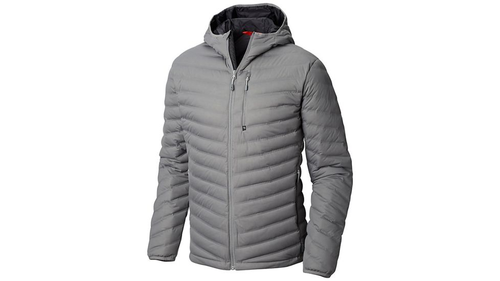 Mountain Hardwear Stretchdown Hooded Outdoor Jacket - Men's, Manta Grey, Large 1855761073-L