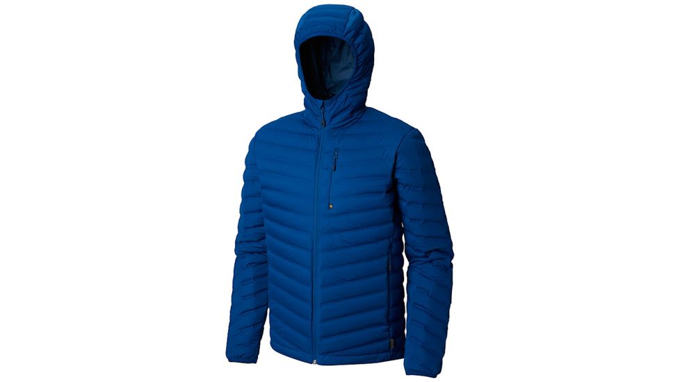 Mountain Hardwear Stretchdown Hooded Outdoor Jacket - Men's, Nightfall Blue, 2XL 1855761448-XXL