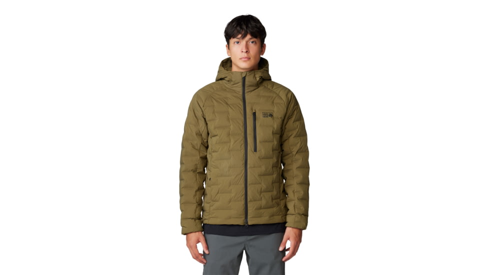 Mountain Hardwear Stretchdown Hoody - Men's, Combat Green, XL, 2104491-353-XL