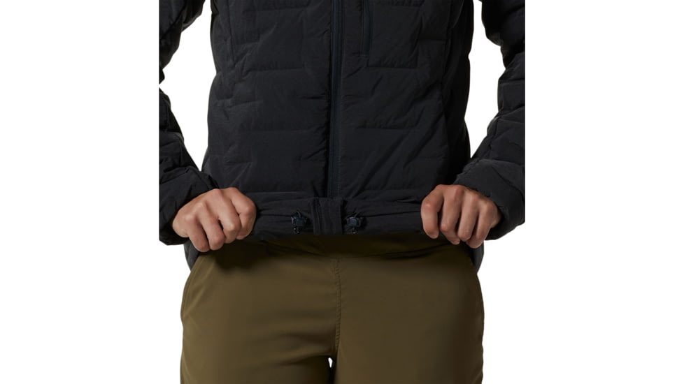 Mountain Hardwear Stretchdown Hoody - Womens, Dark Storm Heat, Medium, 1943271004-D-M