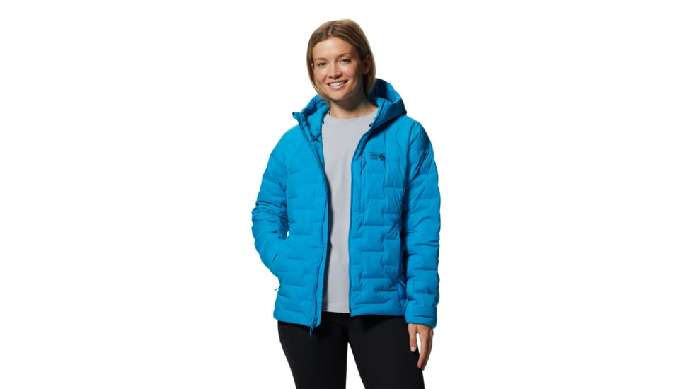 Mountain Hardwear Stretchdown Hoody - Womens, Electric Sky, Large, 1943271434-Electric Sky-L