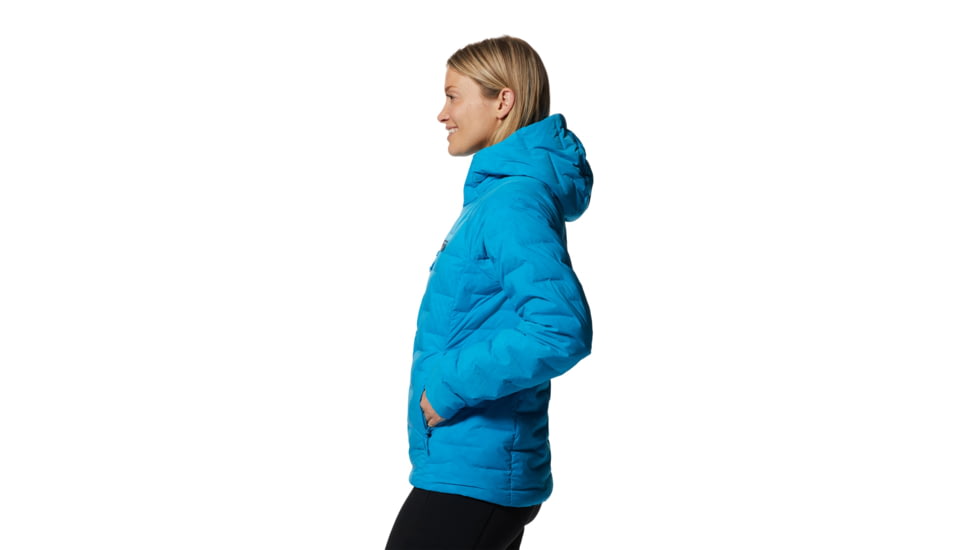 Mountain Hardwear Stretchdown Hoody - Womens, Electric Sky, Large, 1943271434-Electric Sky-L