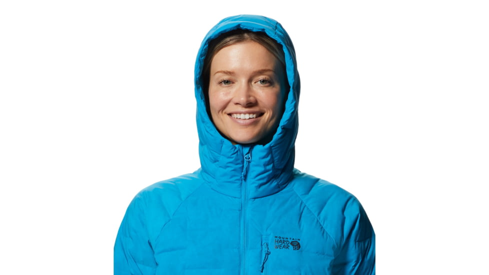 Mountain Hardwear Stretchdown Hoody - Womens, Electric Sky, Large, 1943271434-Electric Sky-L
