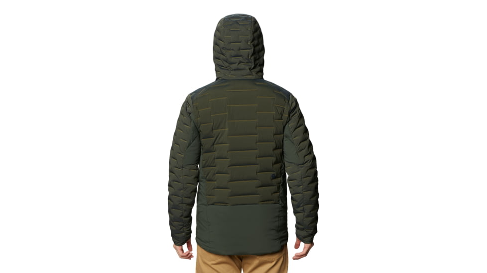 Mountain Hardwear Stretchdown Hybrid Hoody - Men's, Black Sage, Large, OM8862306-L