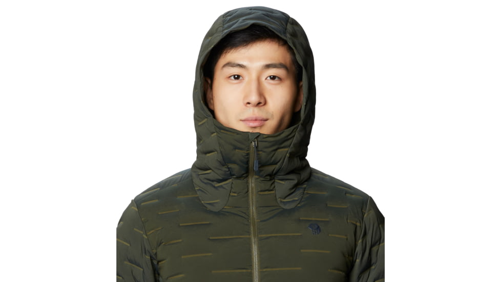 Mountain Hardwear Stretchdown Hybrid Hoody - Men's, Black Sage, Large, OM8862306-L