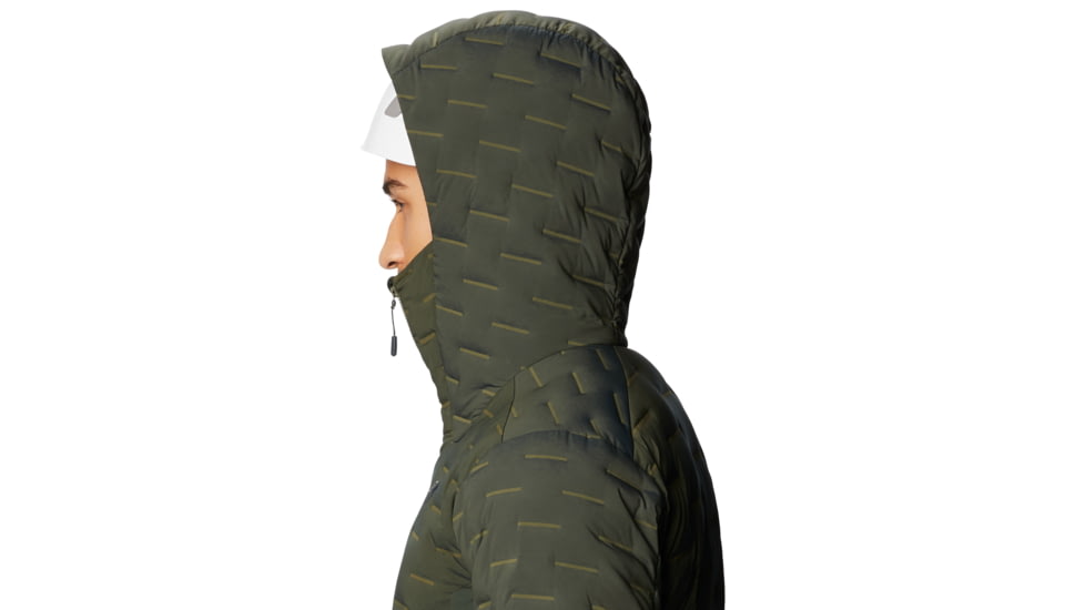 Mountain Hardwear Stretchdown Hybrid Hoody - Men's, Black Sage, Large, OM8862306-L