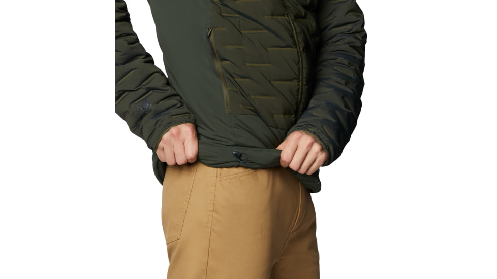 Mountain Hardwear Stretchdown Hybrid Hoody - Men's, Black Sage, Large, OM8862306-L