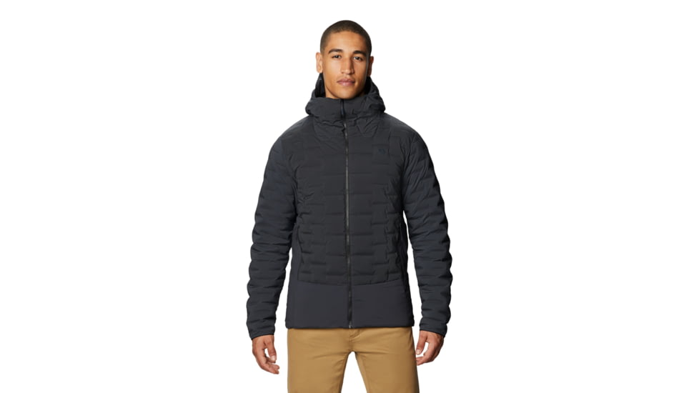 Mountain Hardwear Stretchdown Hybrid Hoody - Men's, Dark Storm, Small, OM8862004-S