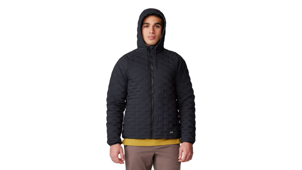 Mountain Hardwear Stretchdown Light Full Zip Hoody - Men's, Black, XXSxR, 2077751-010-S